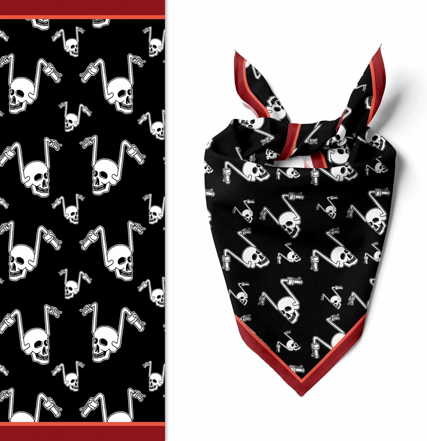 Unisex Neck Scarf 23"x23" Small Square | Headband Scarf Motorcycle Bandana Men & Women Head Scarf Breathable Lightweight Design 5