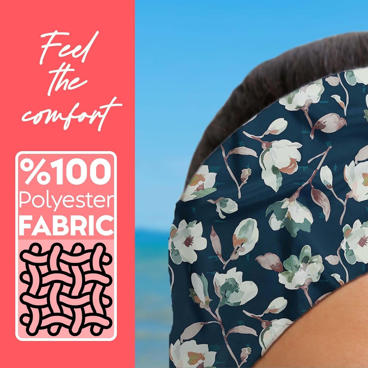 dscarf Womens Neck Scarf 21"x21" Small Square | Headband Scarf Ethnic Bandana Head Scarf Flowering Breathable Lightweight Flowering Design 23