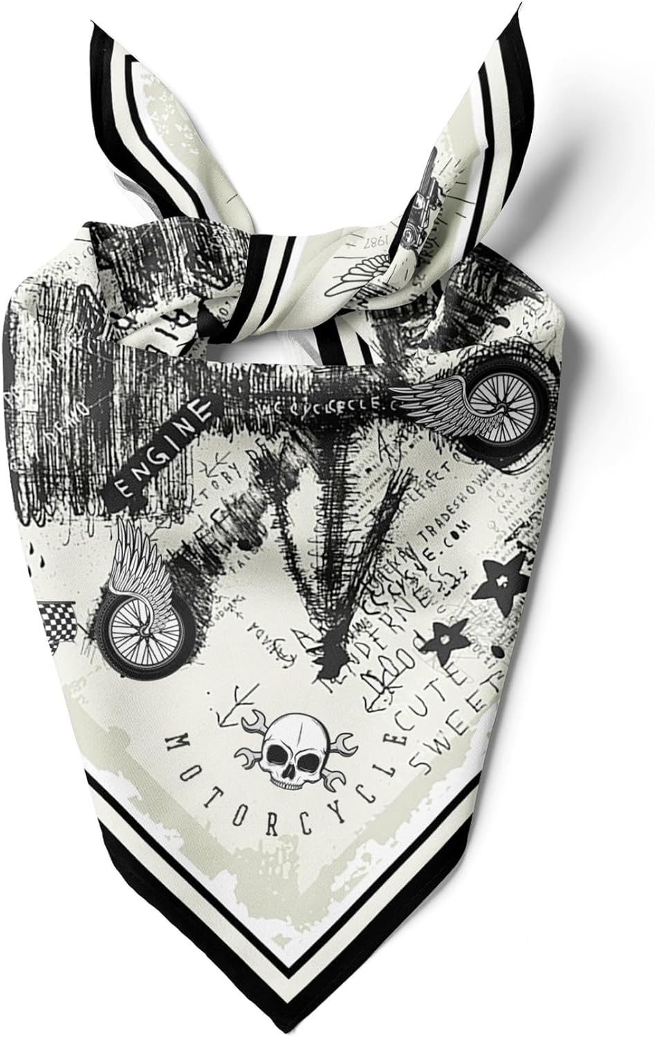 Unisex Neck Scarf 23"x23" Small Square | Headband Scarf Motorcycle Bandana Men & Women Head Scarf Breathable Lightweight Design 10