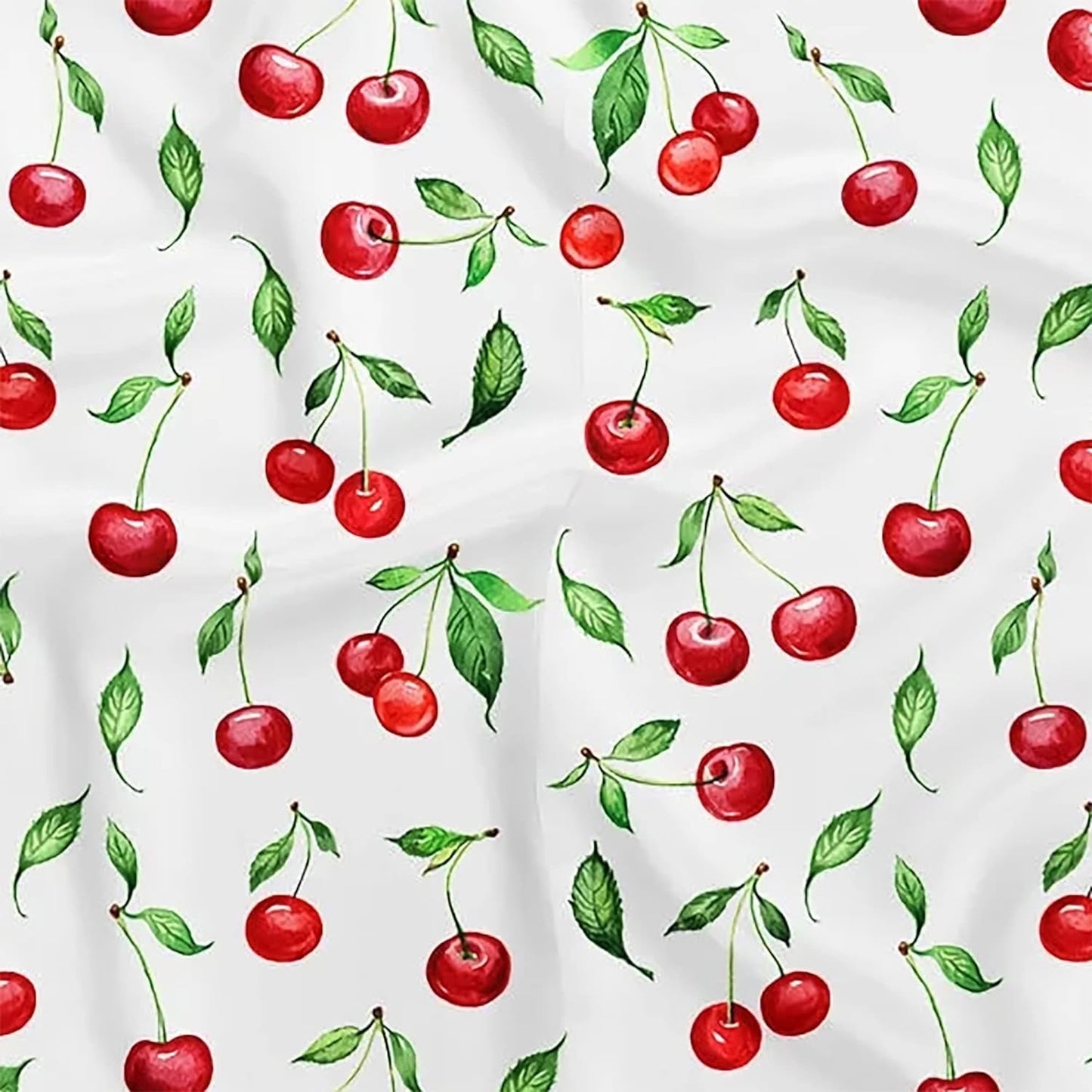 dscarf Womens Neck Scarf 21"x21" Small Square | Headband Scarf Ethnic Bandana Head Scarf Flowering Breathable Lightweight Cherry Design 1