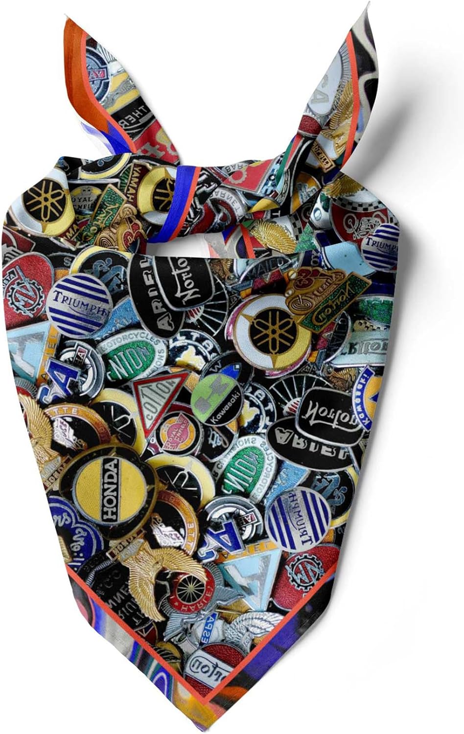 Unisex Neck Scarf 23"x23" Small Square | Headband Scarf Motorcycle Bandana Men & Women Head Scarf Breathable Lightweight Design 7