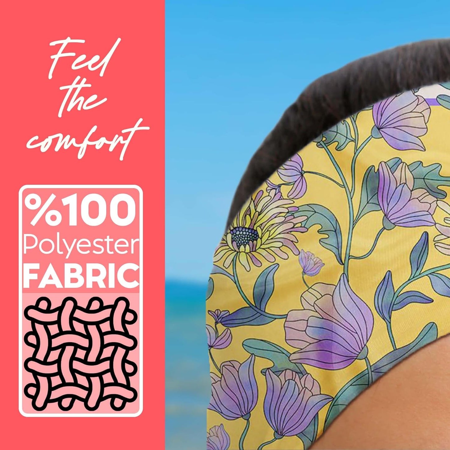 dscarf Womens Neck Scarf 21"x21" Small Square | Headband Scarf Ethnic Bandana Head Scarf Flowering Breathable Lightweight Flowering Design 24