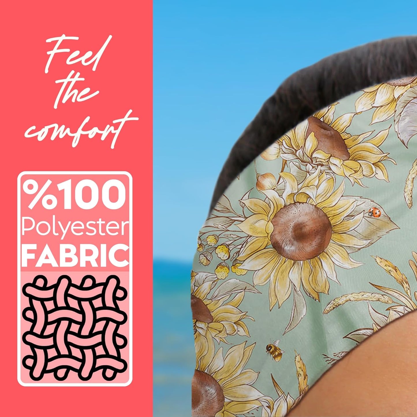 dscarf Womens Neck Scarf 21"x21" Small Square | Headband Scarf Ethnic Bandana Head Scarf Flowering Breathable Lightweight Flowering Design 15