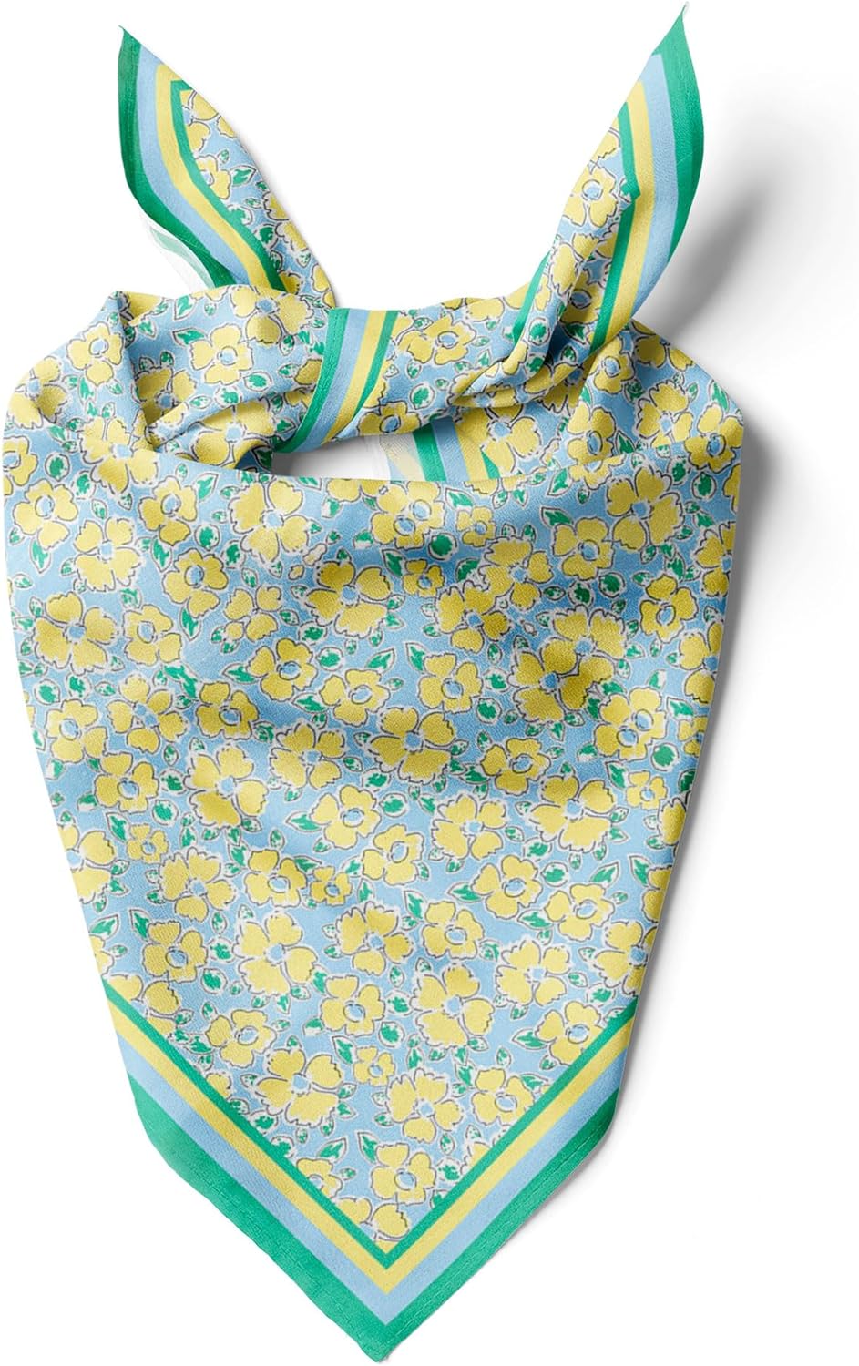 dscarf Womens Neck Scarf 21"x21" Small Square | Headband Scarf Ethnic Bandana Head Scarf Flowering Breathable Lightweight Flowering Design 11
