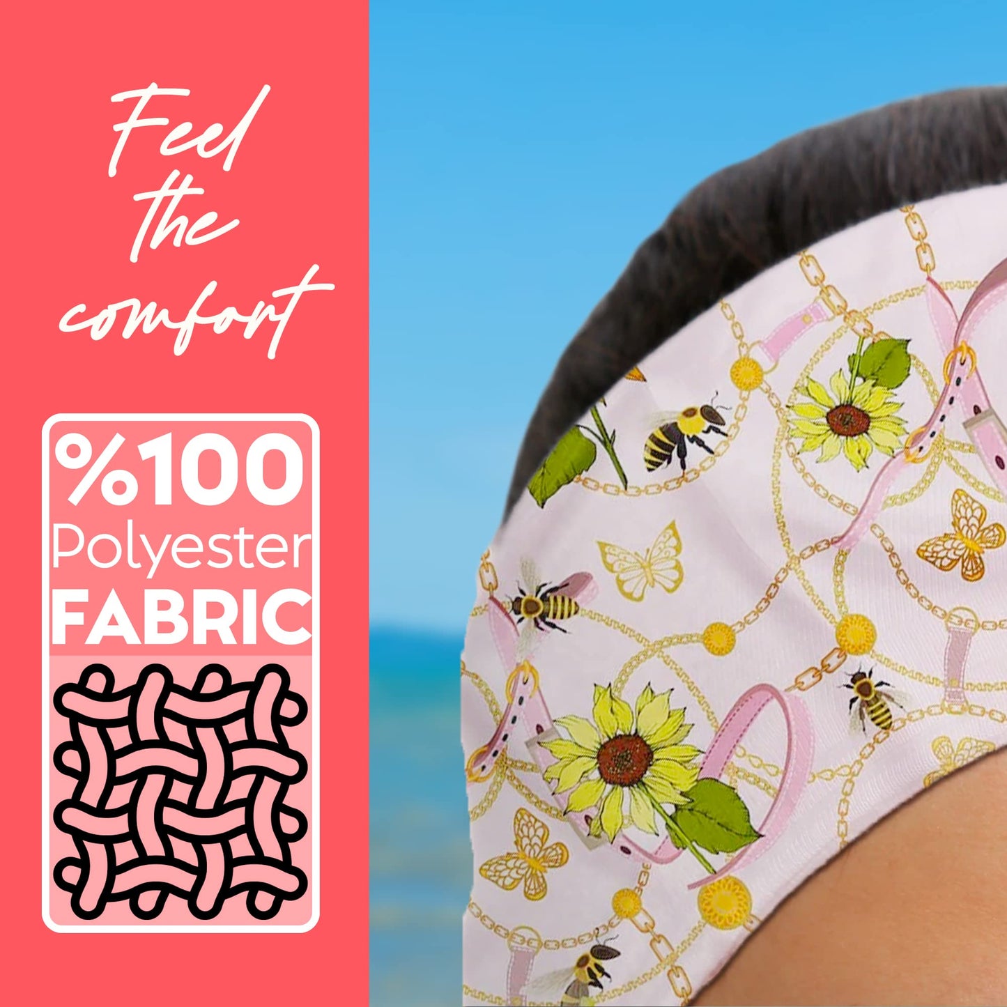 dscarf Womens Neck Scarf 21"x21" Small Square | Headband Scarf Ethnic Bandana Head Scarf Flowering Breathable Lightweight Flowering Design 1