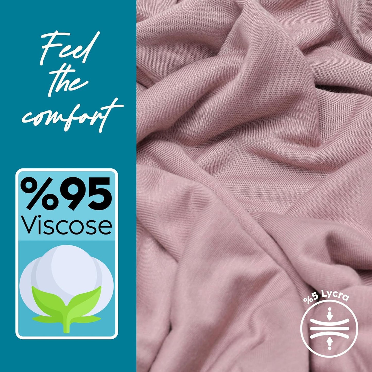 Premium Jersey Head Scarf Wrap Instant Hijab For Women | Women Muslim Instant Hijab | Ready Pre sewn Jersey Turban (Lilac)