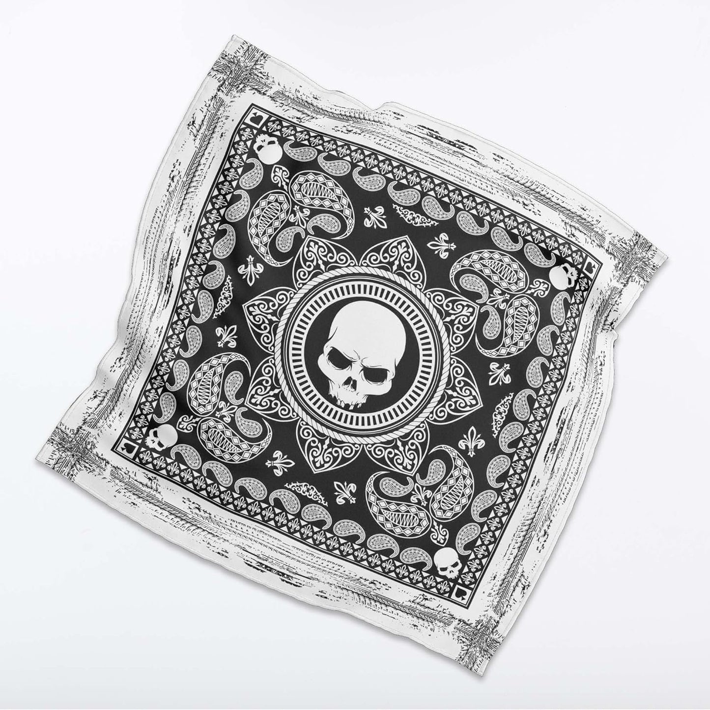 Unisex Neck Scarf 23"x23" Small Square | Headband Scarf Motorcycle Bandana Men & Women Head Scarf Breathable Lightweight Design 9