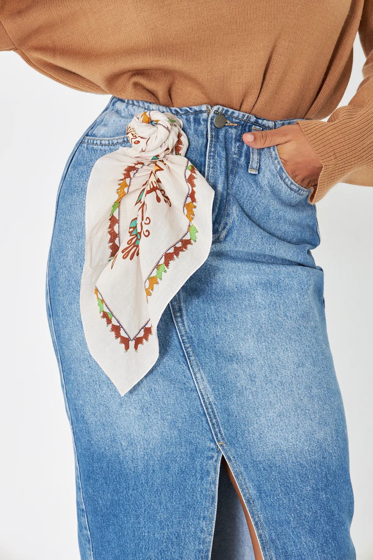 Cotton Bandana Scarf 27.5"