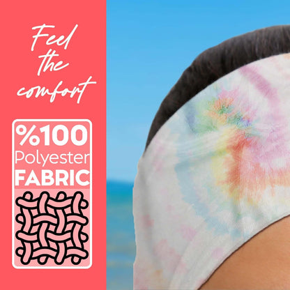 dscarf Womens Neck Scarf 21"x21" Small Square | Headband Scarf Ethnic Bandana Head Scarf Flowering Breathable Lightweight Rainbow Design 1