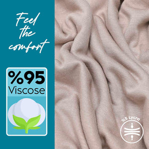 Premium Jersey Head Scarf Wrap Instant Hijab For Women | Women Muslim Instant Hijab | Ready Pre sewn Jersey Turban (Rose)