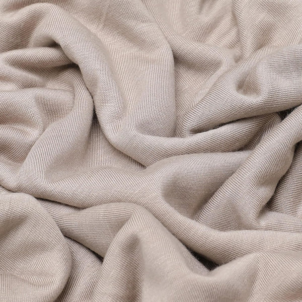 Premium Jersey Head Scarf Wrap Instant Hijab For Women | Women Muslim Instant Hijab | Ready Pre sewn Jersey Turban (Beige)