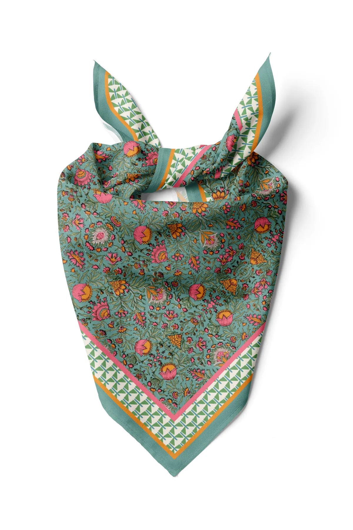 Floral Patterned Cotton Bandana