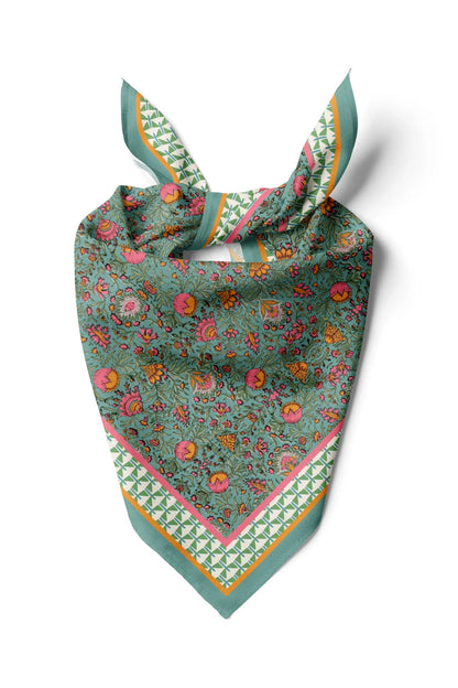 Floral Patterned Cotton Bandana