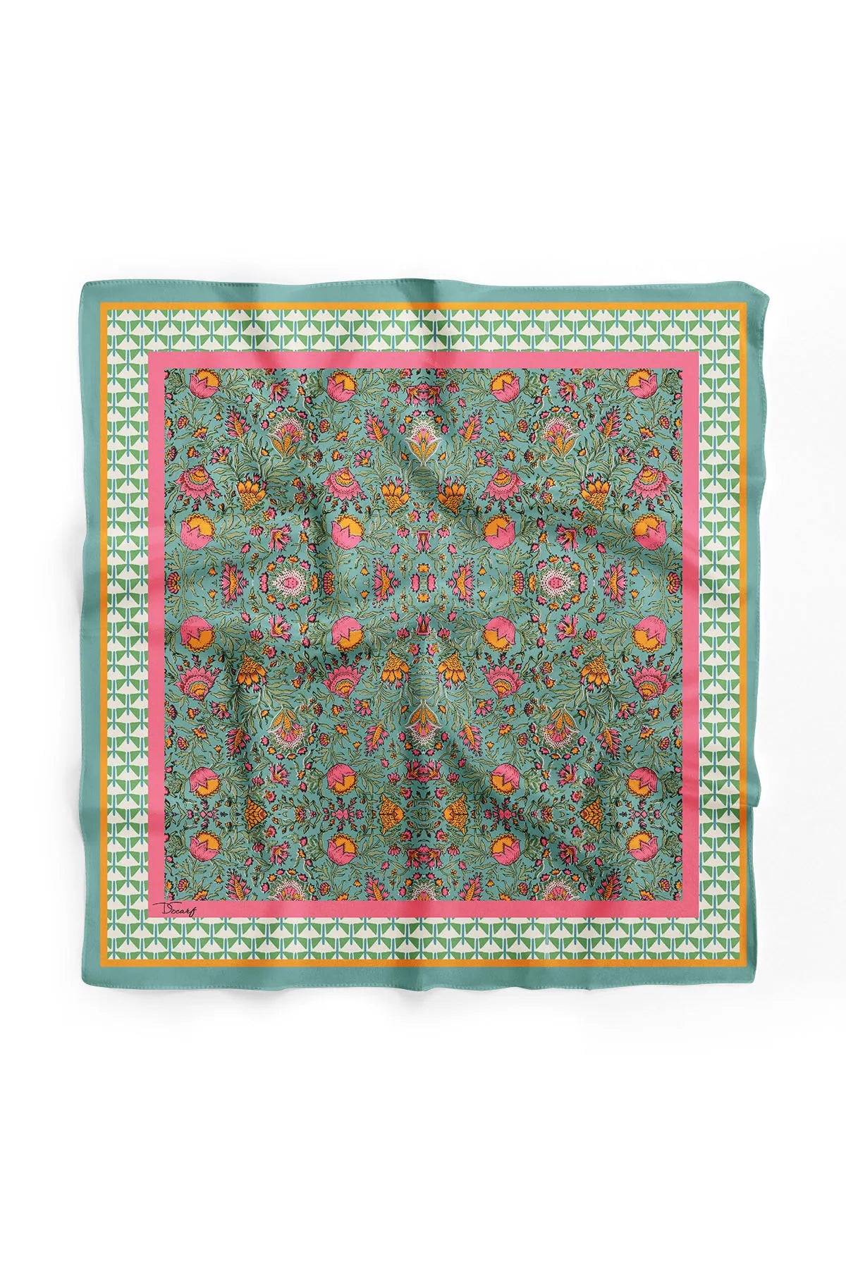 Floral Patterned Cotton Bandana