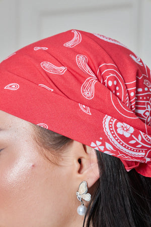 Pamuk Bandana - Pamuklu Bandana Fular Günlük Kullanım Için