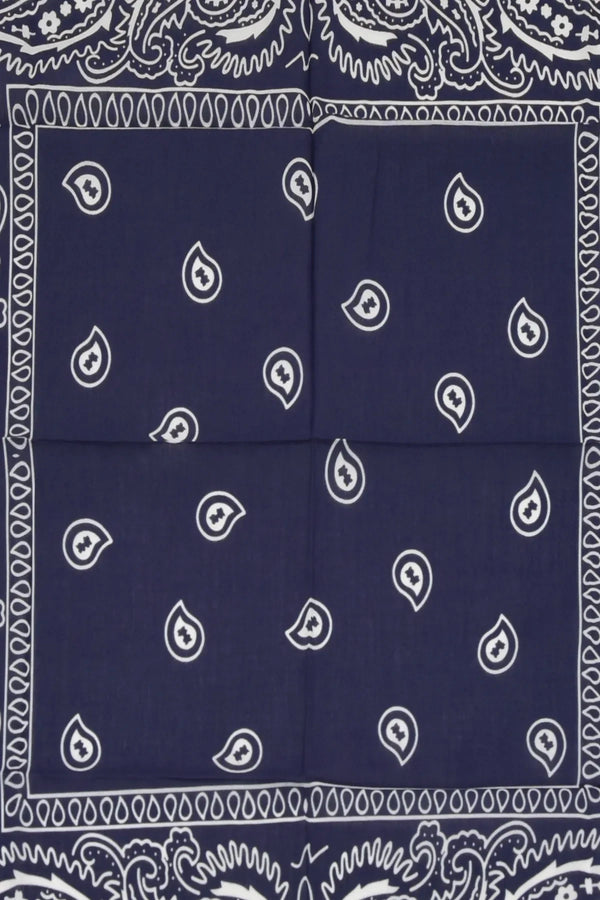 Lacivert Etnik Desen Bandana - Stil Sahibi Kadın Bandana Fular