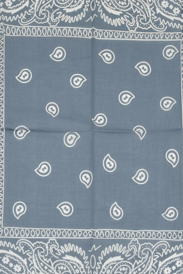 Gri Etnik Desen Bandana - Stil Sahibi Kadın Bandana Fular