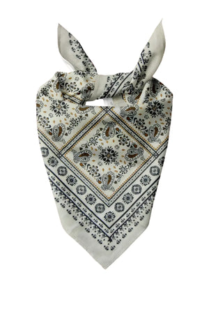 Ethnic Patterned Off-White Bandana