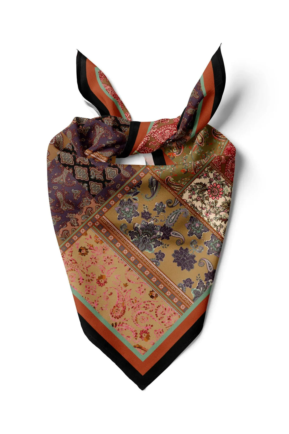 Kadın Etnik Desenli Fular Bandana - Stil Sahibi Kadın Bandana Fular