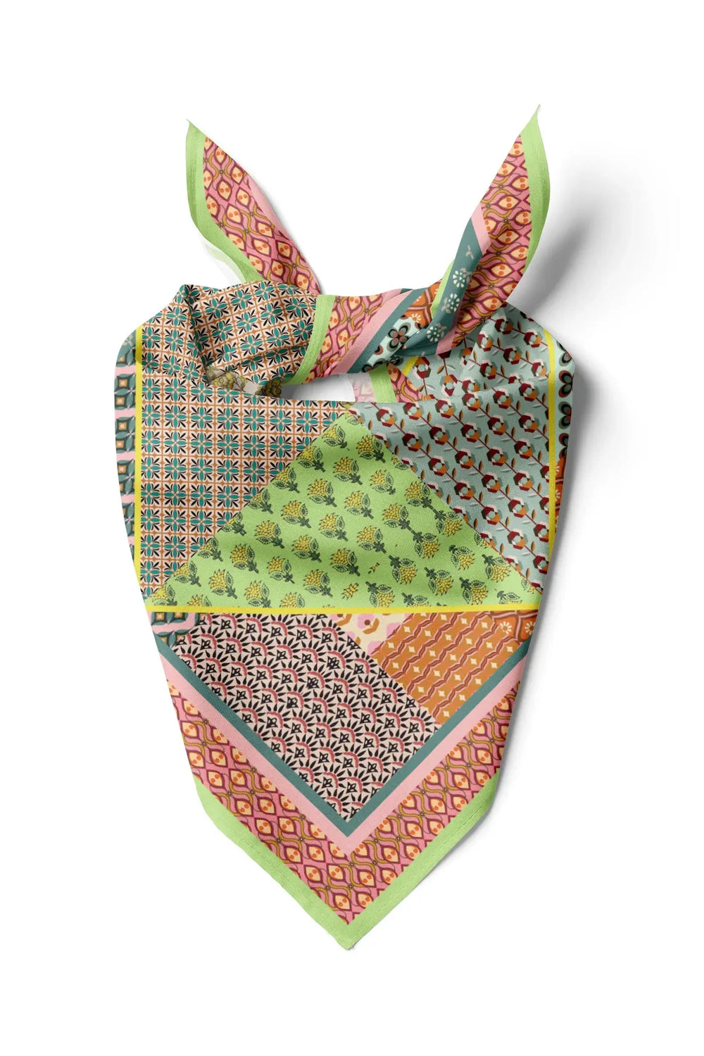 Kadın Otantik Desenli Fular Bandana - Stil Sahibi Kadın Bandana Fular