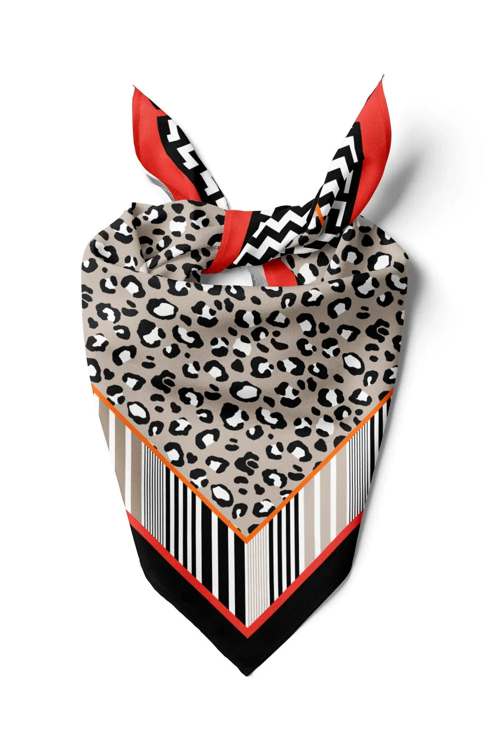 Kadın Leopar Desenli Fular Bandana - Stil Sahibi Kadın Bandana Fular