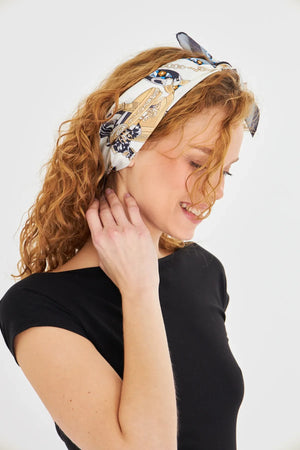 Kadın Fular Bandana - Stil Sahibi Kadın Bandana Fular