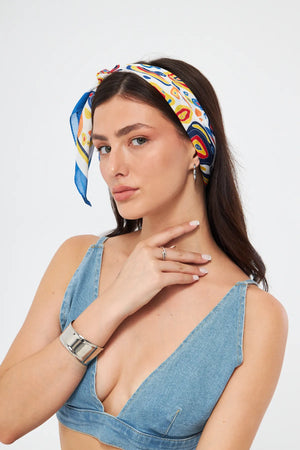 Fular Bandana 70Cm - Stil Sahibi Kadın Bandana Fular