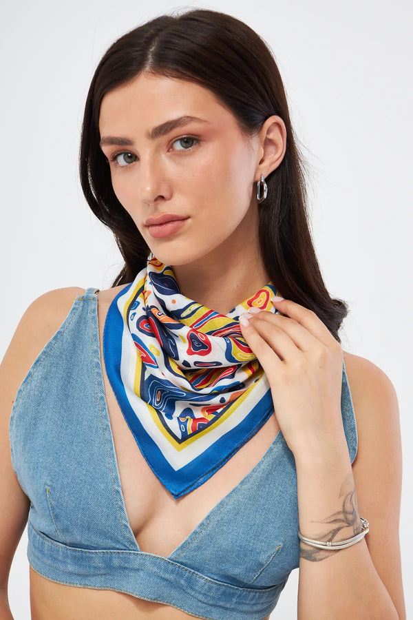 Fular Bandana 70Cm - Stil Sahibi Kadın Bandana Fular