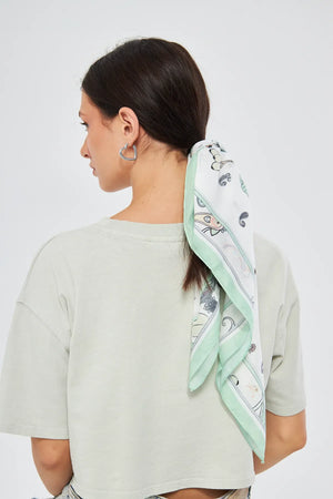 Fular Bandana 70Cm - Stil Sahibi Kadın Bandana Fular