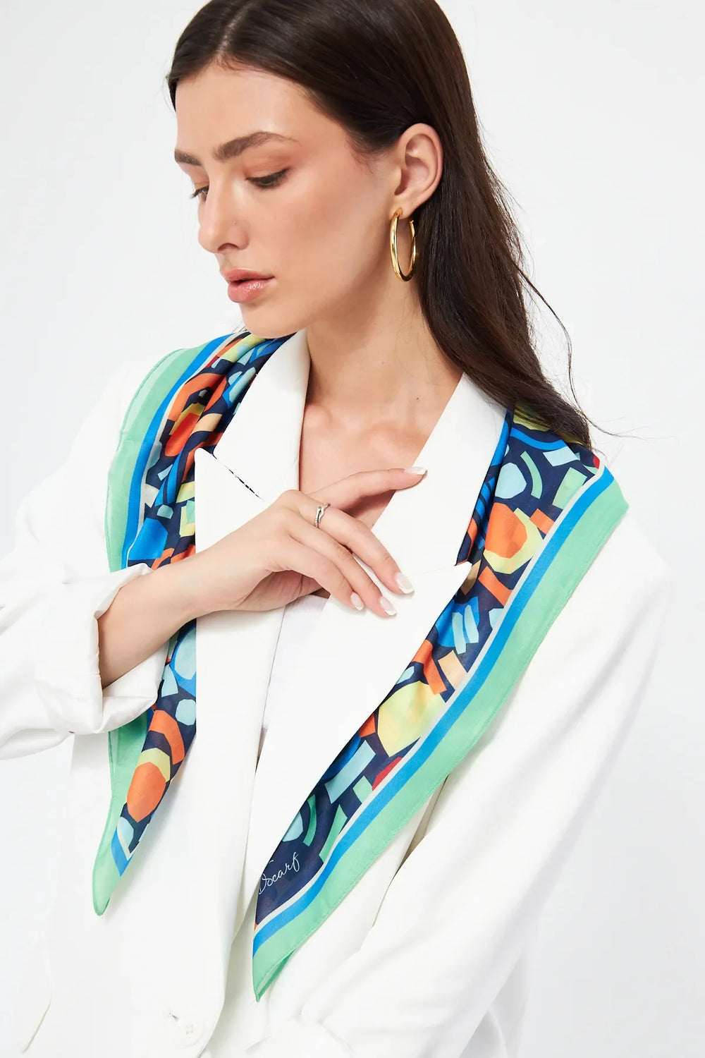 Fular Bandana 70Cm - Stil Sahibi Kadın Bandana Fular