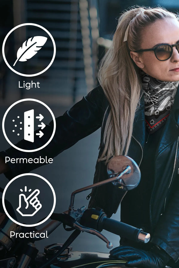 Motorcu Bandanası - Unisex Motorcu Bandanası