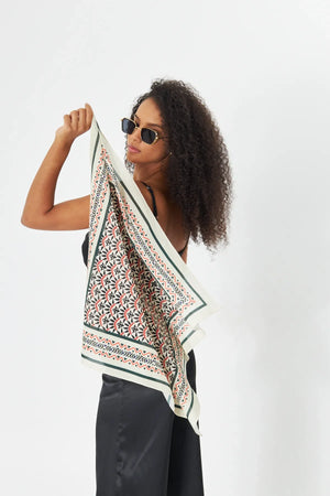 Pamuk Bandana Fular 70Cm - Pamuklu Bandana Fular Günlük Kullanım Için