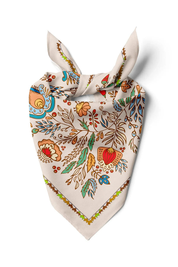 Pamuk Bandana Fular 70Cm - Pamuklu Bandana Fular Günlük Kullanım Için