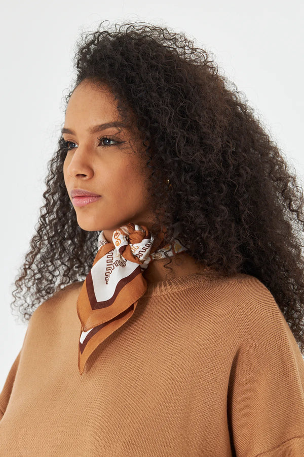 Pamuk Bandana Fular 70Cm - Pamuklu Bandana Fular Günlük Kullanım Için