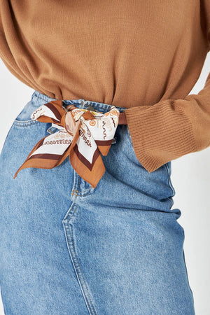 Pamuk Bandana Fular 70Cm - Pamuklu Bandana Fular Günlük Kullanım Için