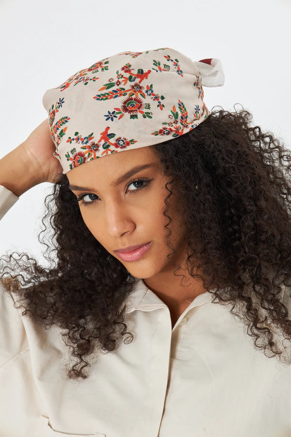 Pamuk Bandana Fular 70Cm - Pamuklu Bandana Fular Günlük Kullanım Için