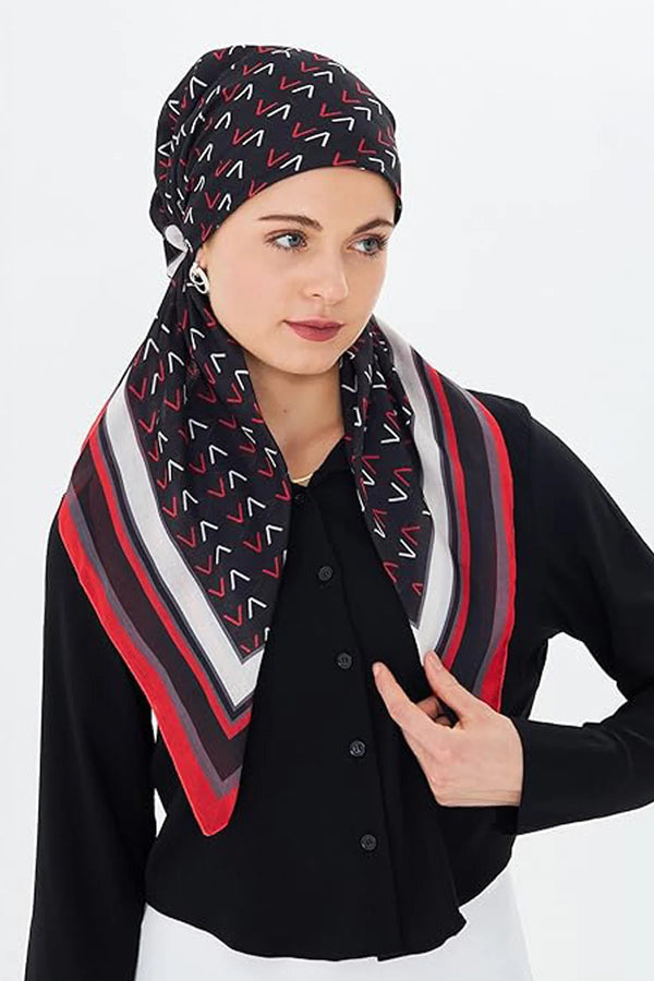 dscarf Headwear Pre Tied Head Scarves for Patterned Women Featuring | Soft Chemo Head Wear Headcover Ready Headwear