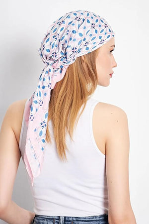 dscarf Headwear Pre Tied Head Scarves for Patterned Women Featuring | Soft Chemo Head Wear Headcover Ready Headwear