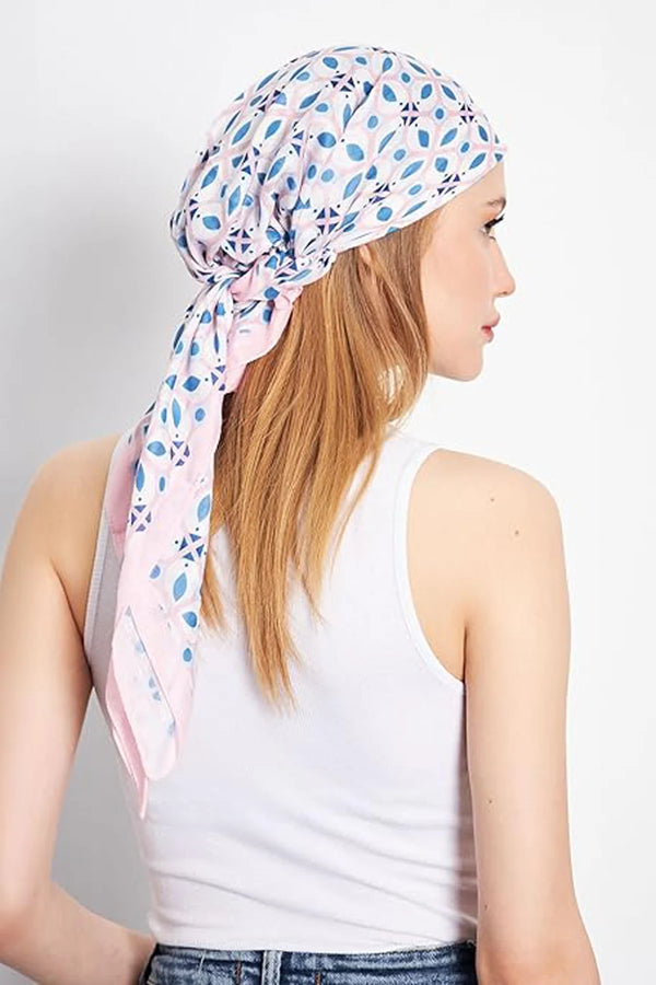 dscarf Headwear Pre Tied Head Scarves for Patterned Women Featuring | Soft Chemo Head Wear Headcover Ready Headwear