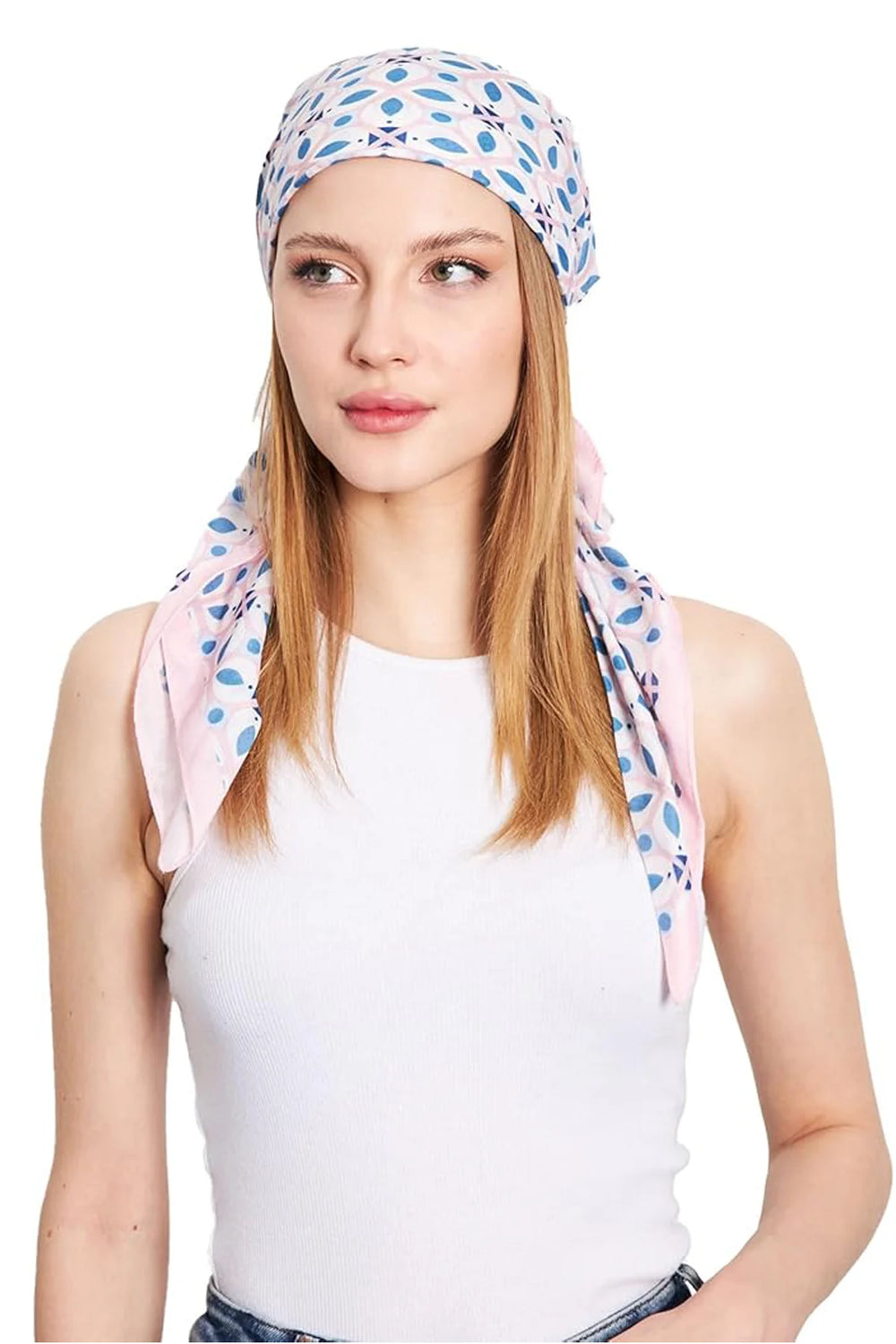 dscarf Headwear Pre Tied Head Scarves for Patterned Women Featuring | Soft Chemo Head Wear Headcover Ready Headwear