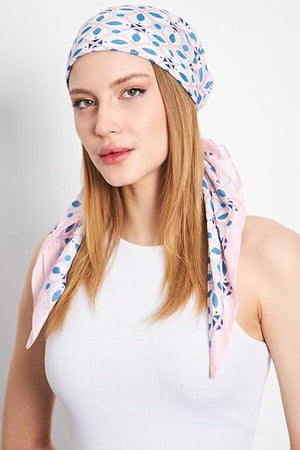 dscarf Headwear Pre Tied Head Scarves for Patterned Women Featuring | Soft Chemo Head Wear Headcover Ready Headwear