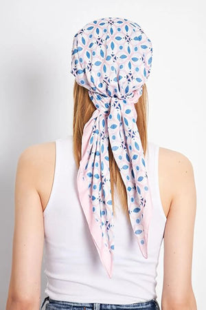 dscarf Headwear Pre Tied Head Scarves for Patterned Women Featuring | Soft Chemo Head Wear Headcover Ready Headwear