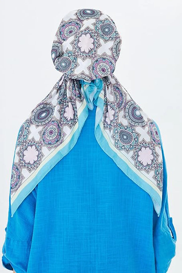 dscarf Headwear Pre Tied Head Scarves for Patterned Women Featuring | Soft Chemo Head Wear Headcover Ready Headwear