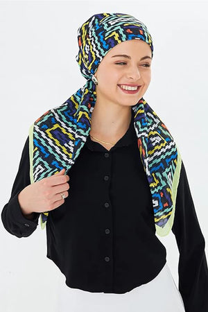 dscarf Headwear Pre Tied Head Scarves for Patterned Women Featuring | Soft Chemo Head Wear Headcover Ready Headwear