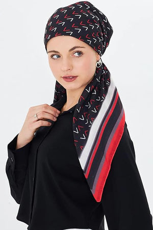 dscarf Headwear Pre Tied Head Scarves for Patterned Women Featuring | Soft Chemo Head Wear Headcover Ready Headwear