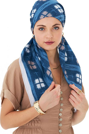 dscarf Headwear Pre Tied Head Scarves for Patterned Women Featuring | Soft Chemo Head Wear Headcover Ready Headwear