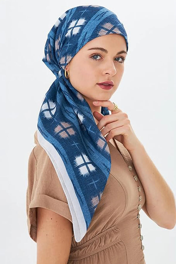 dscarf Headwear Pre Tied Head Scarves for Patterned Women Featuring | Soft Chemo Head Wear Headcover Ready Headwear