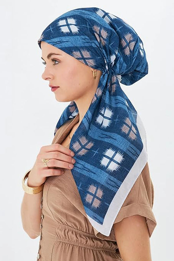 dscarf Headwear Pre Tied Head Scarves for Patterned Women Featuring | Soft Chemo Head Wear Headcover Ready Headwear