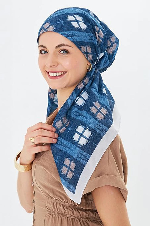 dscarf Headwear Pre Tied Head Scarves for Patterned Women Featuring | Soft Chemo Head Wear Headcover Ready Headwear