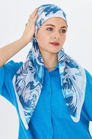 dscarf Headwear Pre Tied Head Scarves for Patterned Women Featuring | Soft Chemo Head Wear Headcover Ready Headwear